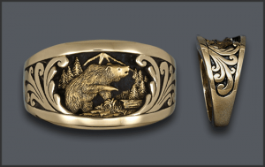 Men's Bear Ring