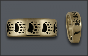 Men's Bear Track Wedding Band – Hybrid