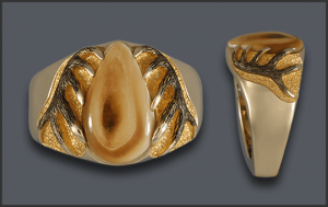 Men's Ivory Antler Ring