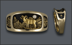 Men's Ram Scene Ring