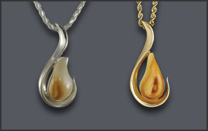 Women's Elk Ivory "S" Pendants
