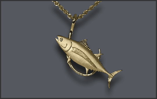 Men's Albacore Tuna Pendant With Hook